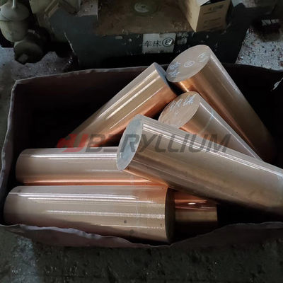 C17500  CDA 175 Cobalt Beryllium Copper Round Bars Rods  12x500mm