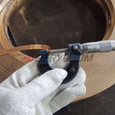 0.35mm CuBe2 Beryllium Copper Strips On Coil Half Hard Rolled State