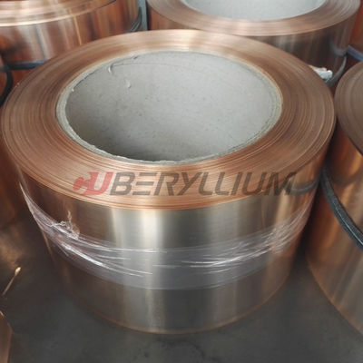 8.25gcm3 Density Beryllium Copper Foil Strip QBe2 Thickness 0.1mm 0.2mm 0.4mm 0.8mm