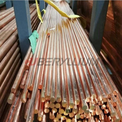 Free Cutting ASTM C14500 Tellurium Copper Alloy Rod / Bar Shape